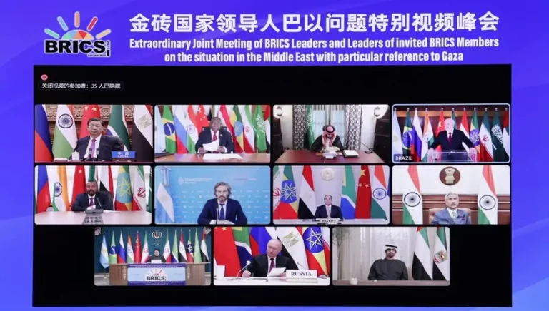 BRICS countries speak up for justice, peace on Palestinian-Israeli issue
