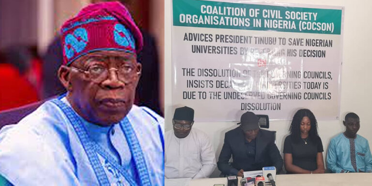 It’s unlawful to dissolve university governing councils, CSOs chide Tinubu
