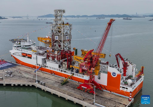 China’s first deep-ocean drilling vessel commissioned